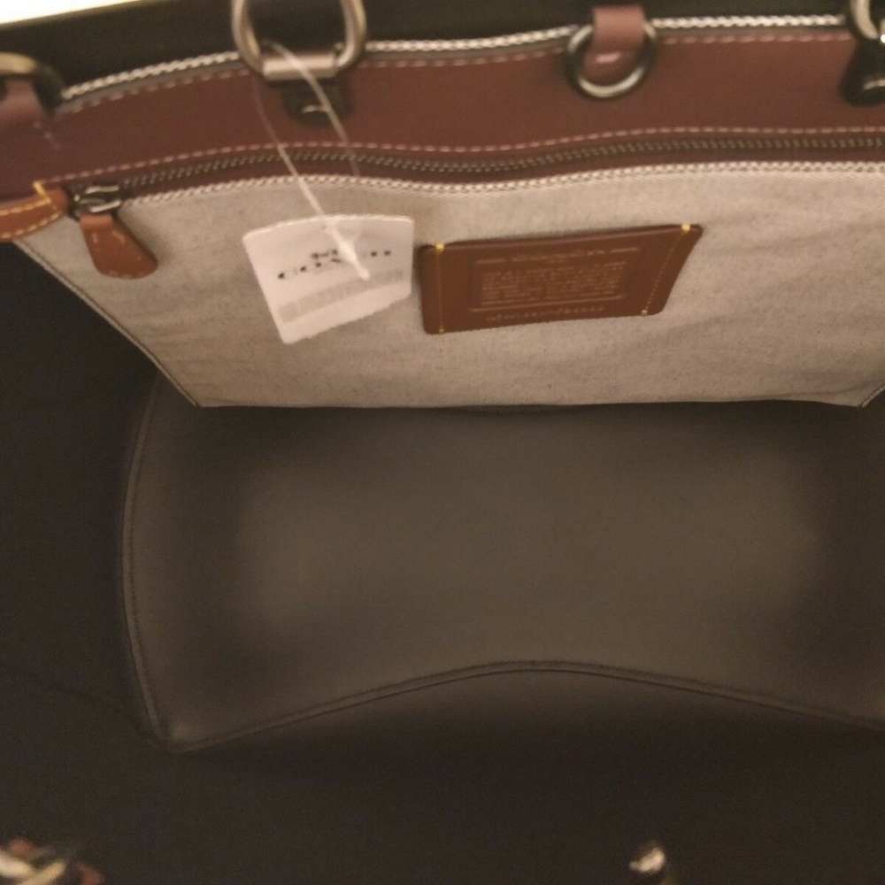 Sold -- Coach 1941 Rogue Tote 26886 Bordeaux - Picture 7 of 8